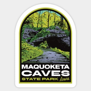 Maquoketa Caves State Park IA Sticker